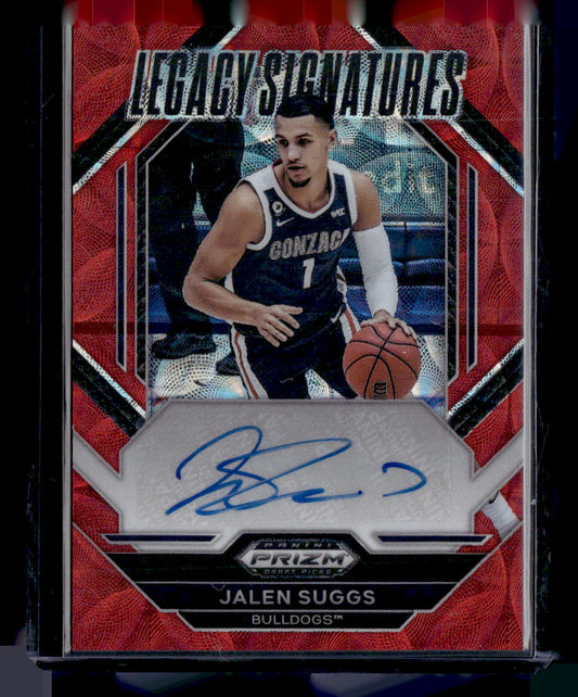 2023 Prizm Draft Picks #LS-JSG Jalen Suggs Legacy Signatures Choice Red #/40
