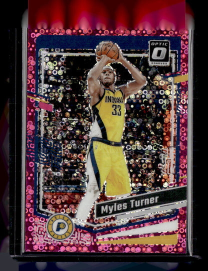 2023-24 Donruss Optic #178 Myles Turner Fast Break Pink #/25
