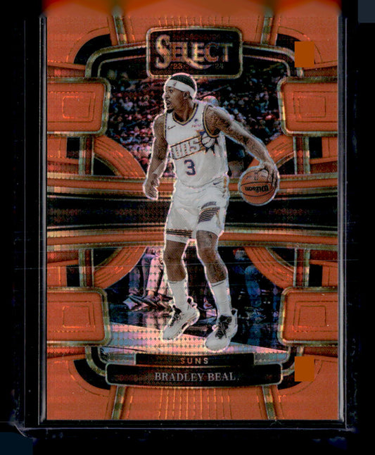 2023-24 Panini Select #47 Bradley Beal Neon Orange Pulsar Prizms FOTL #/15