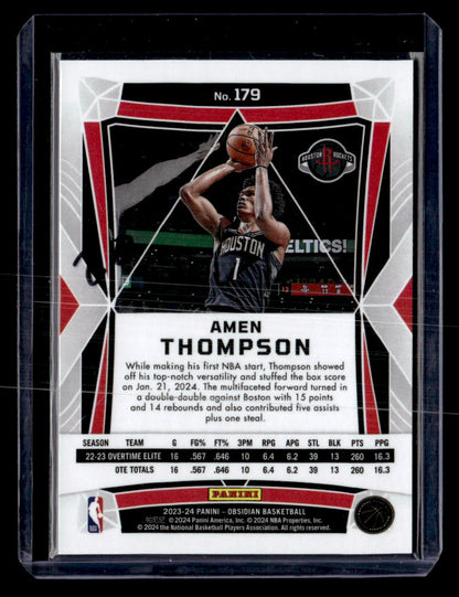 2023-24 Panini Obsidian #179 Amen Thompson