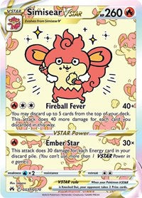 pokemon Crown Zenith: Galarian Gallery Simisear VSTAR