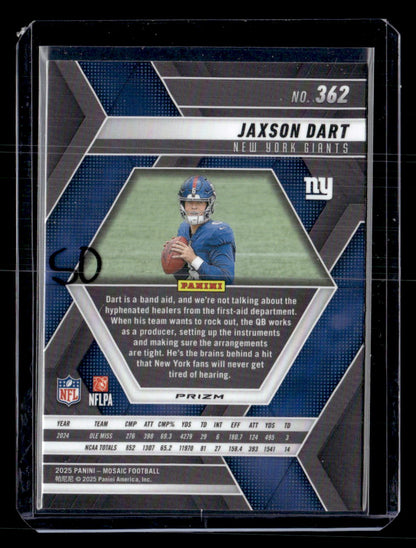 2025 Panini Mosaic #362 Jaxson Dart Blue Scope