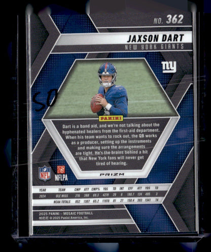 2025 Panini Mosaic #362 Jaxson Dart Blue Scope