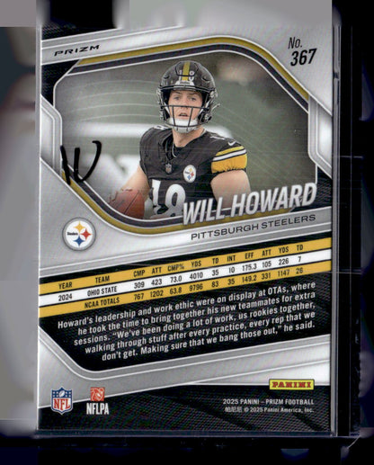 2025 Panini Prizm #367 Will Howard Lazer