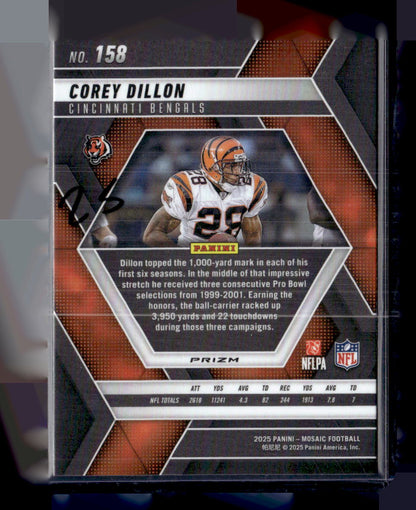 2025 Panini Mosaic #158 Corey Dillon Mosaic Genesis