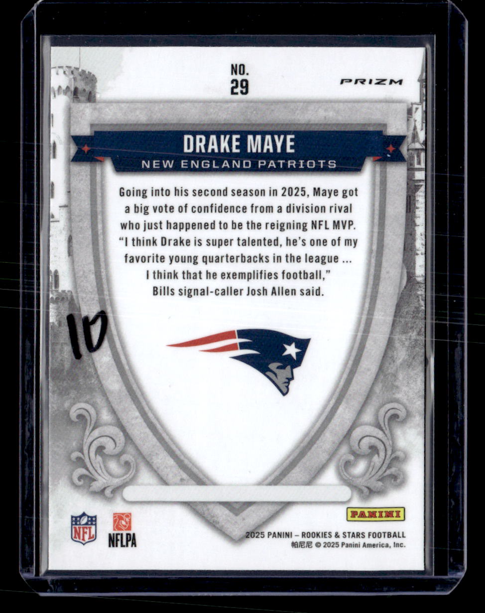 2025 Panini Rookies & Stars #29 Drake Maye Crusade Silver