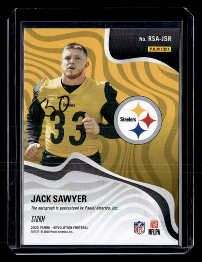 2025 Panini Revolution #RSA-JSR Jack Sawyer Revolution Signatures Storm