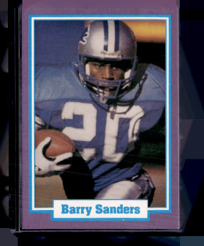 1990 Premier Sports Stars Limited Edition #NNO Barry Sanders Purple Border