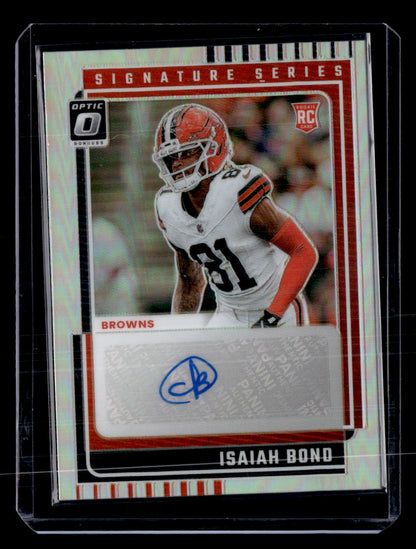 2025 Donruss Optic #SSH-IB Isaiah Bond Signature Series Holo