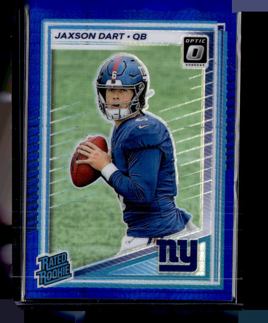 2025 Donruss Optic #273 Jaxson Dart Blue Hyper