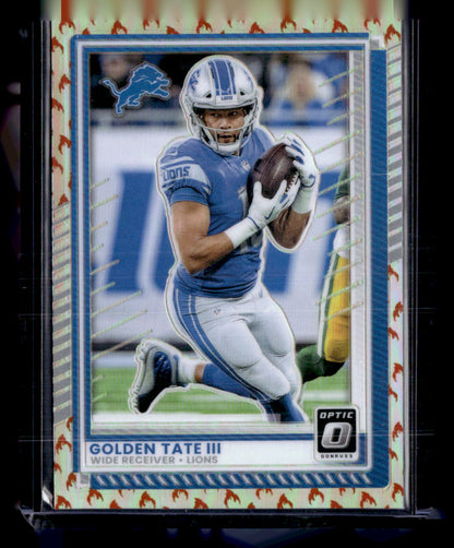 2025 Donruss Optic #124 Golden Tate III Fire