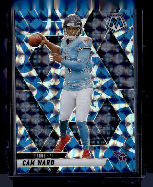 2025 Panini Mosaic #382 Cam Ward Mosaic Reactive Blue