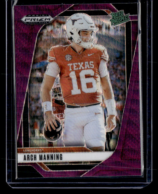 2025 Panini Prizm Draft Picks #166 Arch Manning Prizms Purple Wave