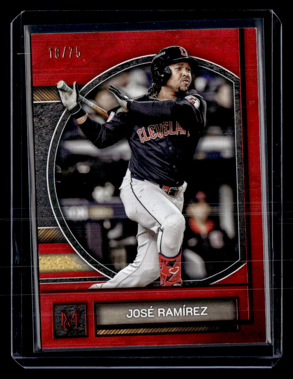 2025 Topps Museum Collection #34 José Ramírez Ruby #/75