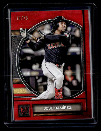 2025 Topps Museum Collection #34 José Ramírez Ruby #/75