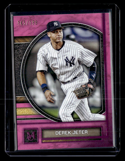2025 Topps Museum Collection #42 Derek Jeter Pink Sapphire #/199