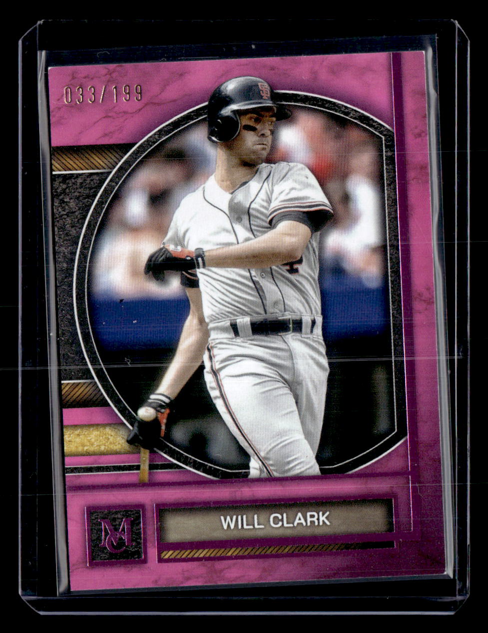 2025 Topps Museum Collection #10 Will Clark Pink Sapphire #/199