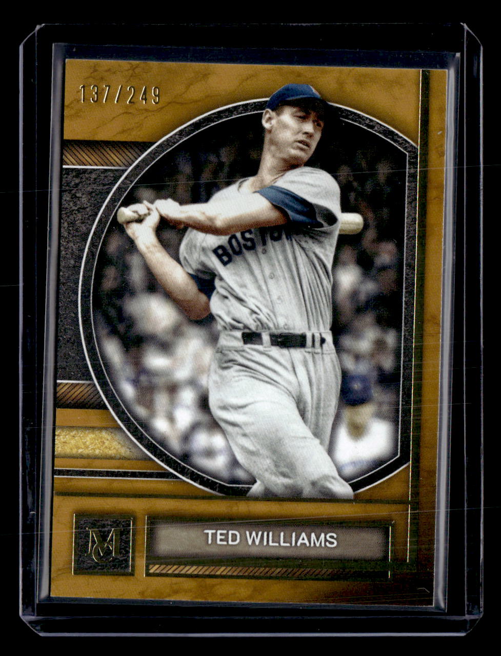 2025 Topps Museum Collection #16 Ted Williams Gold #/249