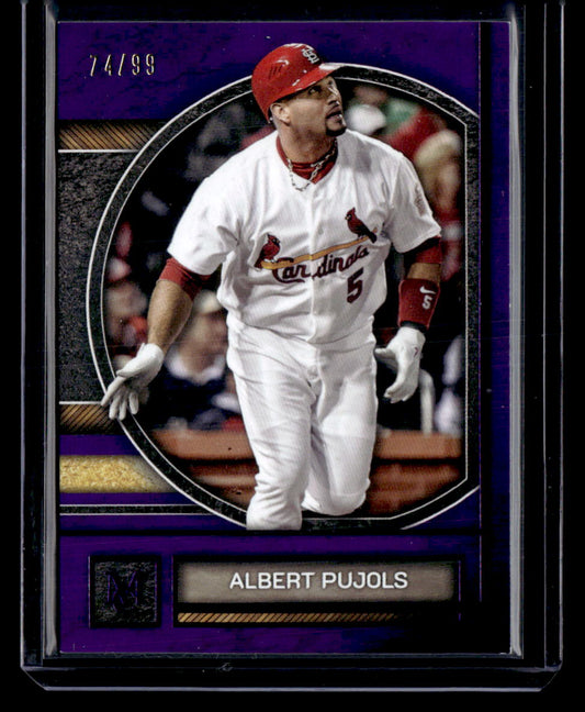 2025 Topps Museum Collection #96 Albert Pujols Amethyst #/99