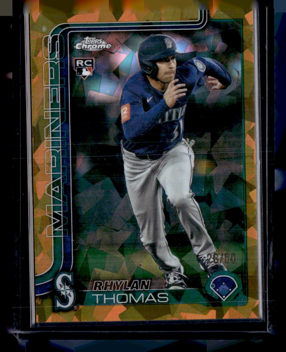 2025 Topps Chrome Update Sapphire Edition #USC185 Rhylan Thomas Gold #/50