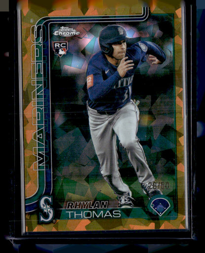 2025 Topps Chrome Update Sapphire Edition #USC185 Rhylan Thomas Gold #/50