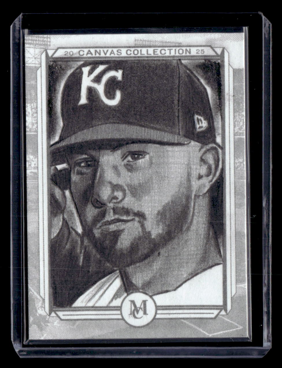 2025 Topps Museum Bobby Witt Jr. Artist Original By: Juan Rosales 1/1
