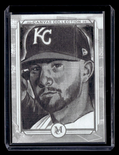 2025 Topps Museum Bobby Witt Jr. Artist Original By: Juan Rosales 1/1