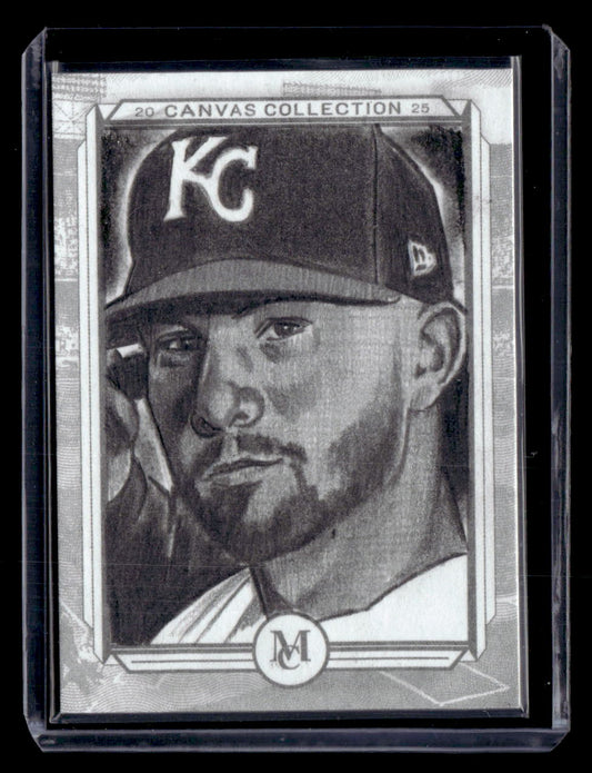 2025 Topps Museum Bobby Witt Jr. Artist Original By: Juan Rosales 1/1