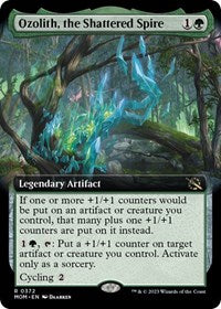 MTG March of the Machine Ozolith, the Shattered Spire (Extended Art)