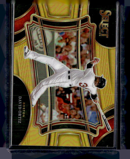 2024 Panini Select #46 David Ortiz Gold Prizms #/10