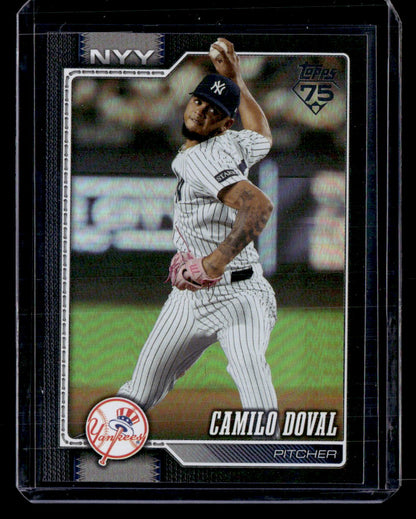 2026 Topps #75 Camilo Doval Black Rainbow Foil #/10