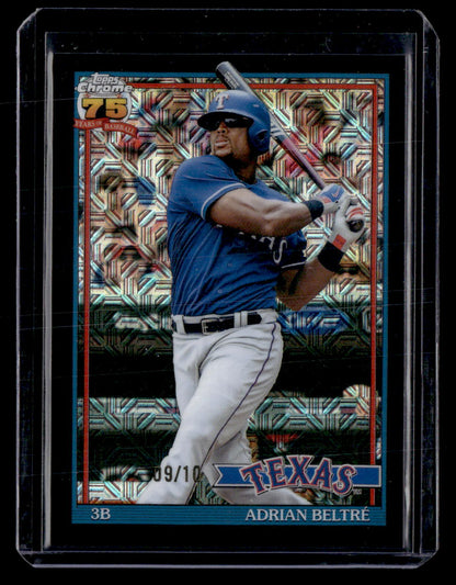 2026 Topps #91C-1 Adrian Beltré 1991 Topps 35th Anni Auto Black Refractors #/10