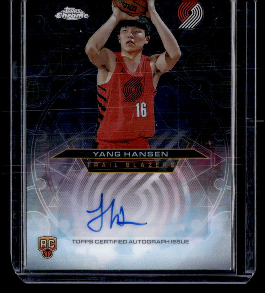 2025-26 Topps Chrome #CHR-YH Yang Hansen Chromographs Rookies