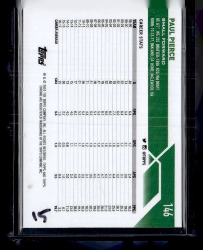 2023-24 Topps Chrome #146 Paul Pierce Gold Refractors #/50