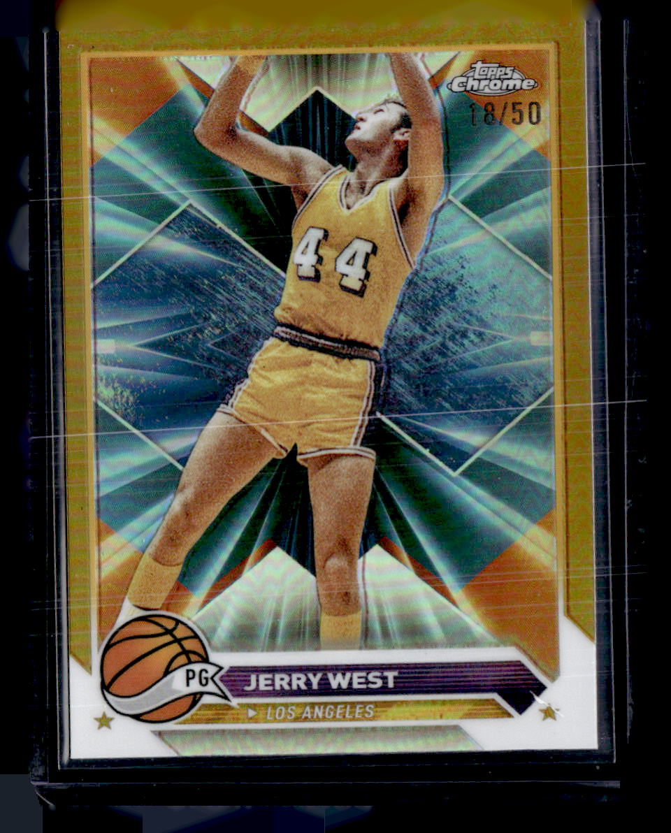 2023-24 Topps Chrome #125 Jerry West Gold Refractors #/50