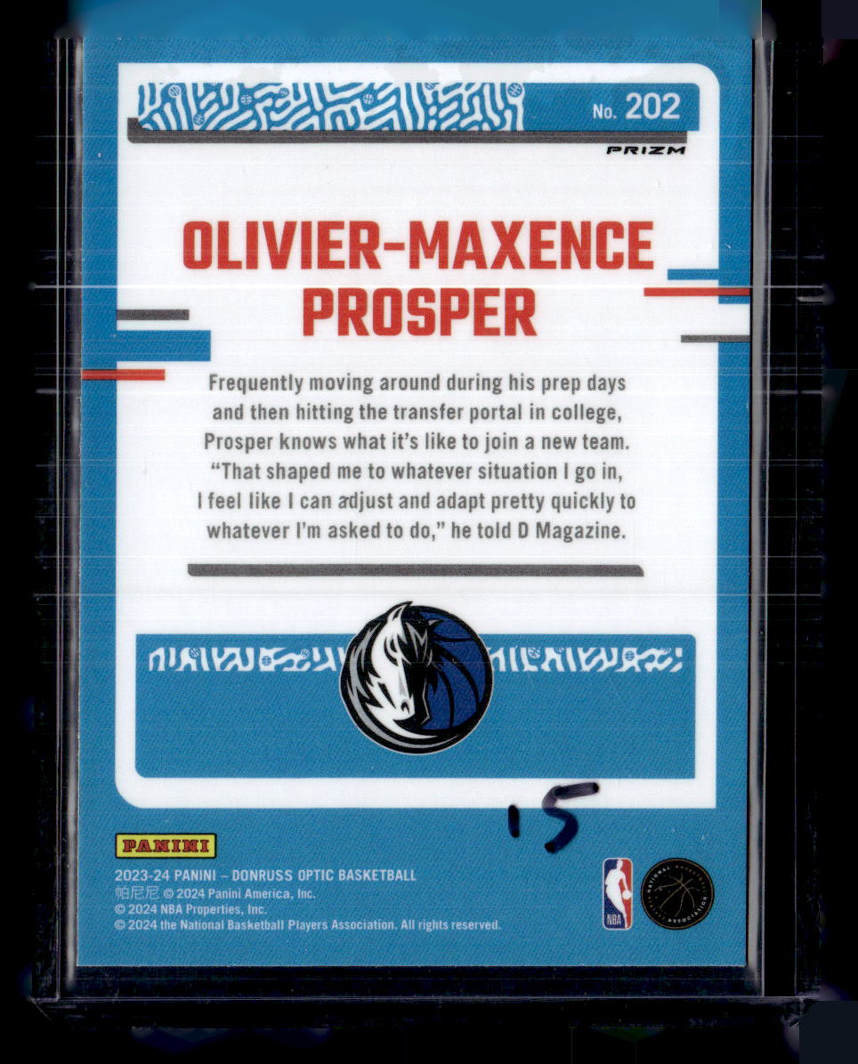 2023-24 Donruss Optic #202 Olivier-Maxence Prosper Photon