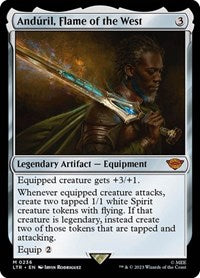 MTG Universes Beyond: The Lord of the Rings: Tales of Middle-earth Anduril, Flame of the West