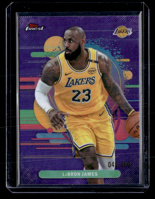 2025-26 Finest #165 LeBron James Purple Refractor #/200