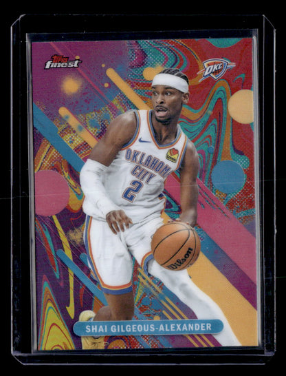 2025-26 Finest #66 Shai Gilgeous-Alexander Oil Spill Refractor
