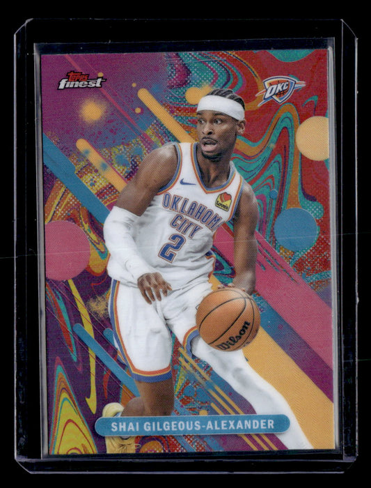 2025-26 Finest #66 Shai Gilgeous-Alexander Oil Spill Refractor