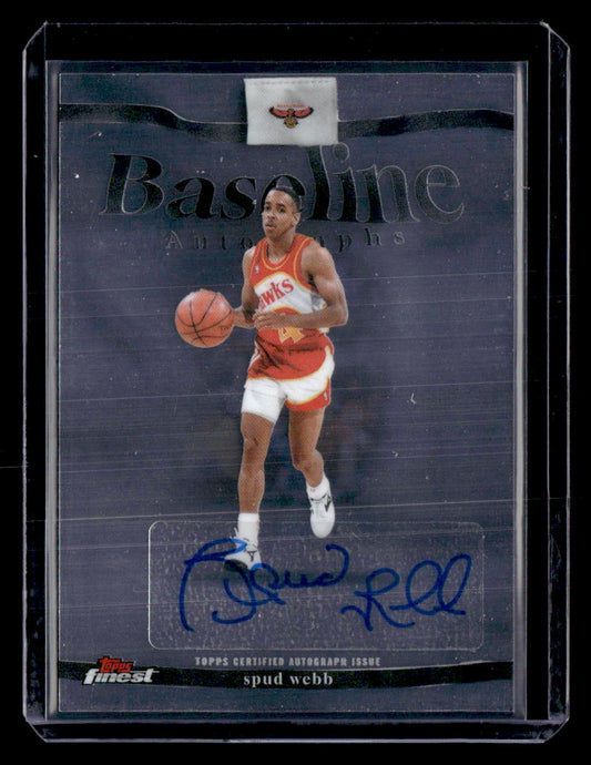 2025-26 Finest #BA-SW Spud Webb Baseline Autographs