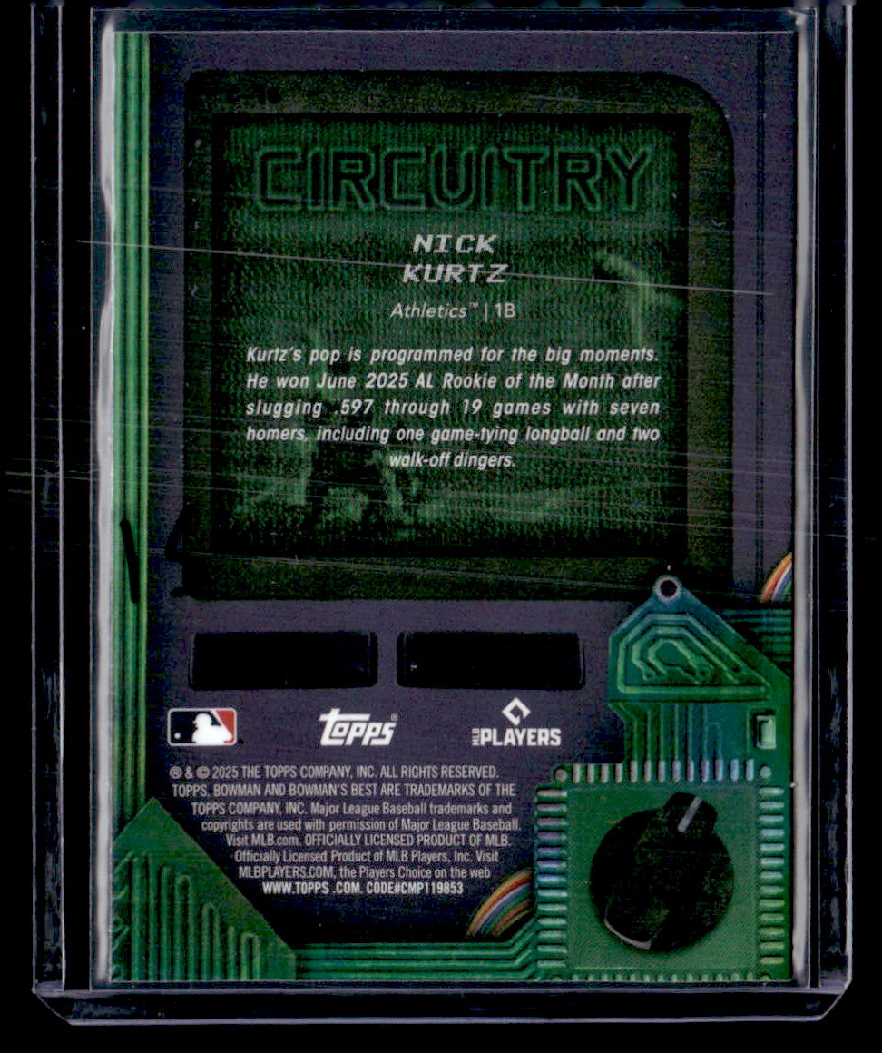 2025 Bowman’s Best #C-16 Nick Kurtz Circuitry