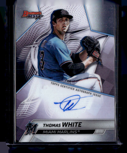 2025 Bowman’s Best #B25-TW Thomas White Best of 2025 Autographs Refractor