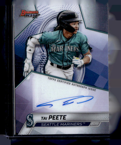 2025 Bowman’s Best #B25-TP Tai Peete Best of 2025 Autographs Refractor