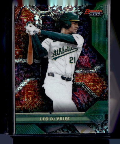 2025 Bowman’s Best #C-13 Leo De Vries Circuitry Mini Diamond Refractor