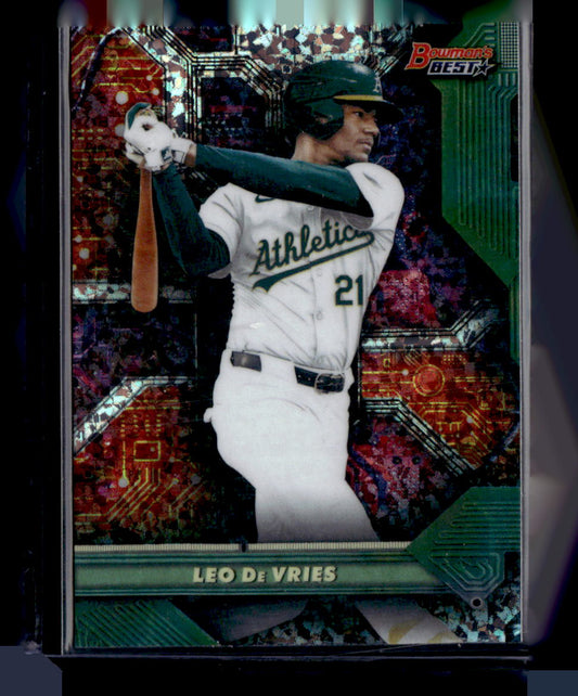 2025 Bowman’s Best #C-13 Leo De Vries Circuitry Mini Diamond Refractor
