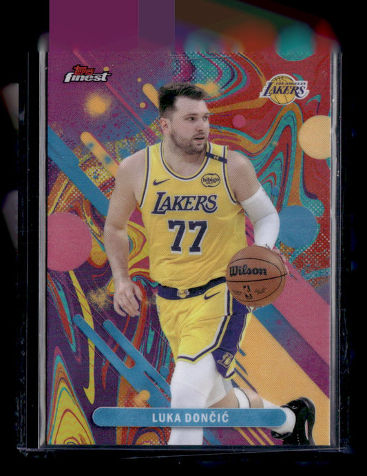 2025-26 Finest #81 Luka Doncic Oil Spill Refractor