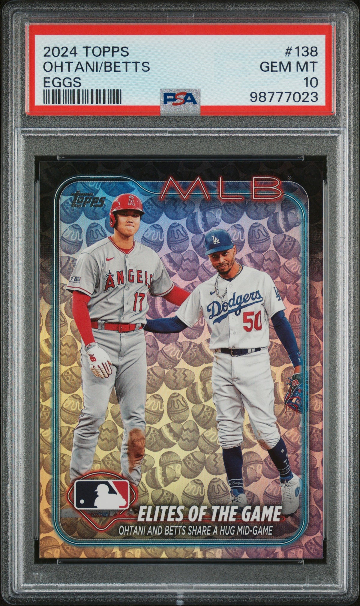 2024 TOPPS OHTANI/BETTS #138 EGGS PSA 10