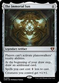 MTG Commander Masters The Immortal Sun