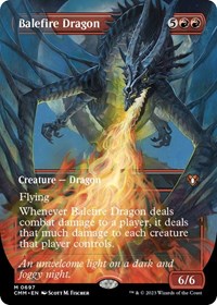 MTG Commander Masters Balefire Dragon (Borderless)